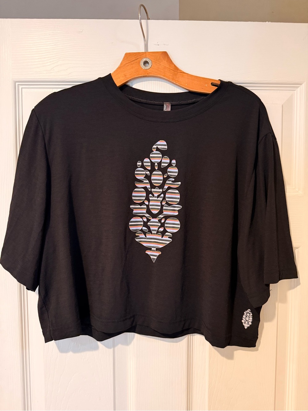 Free People tempo boyfriend cropped tee